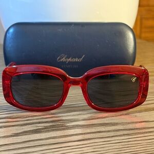 Chopard Red Happy Diamonds Sunglasses